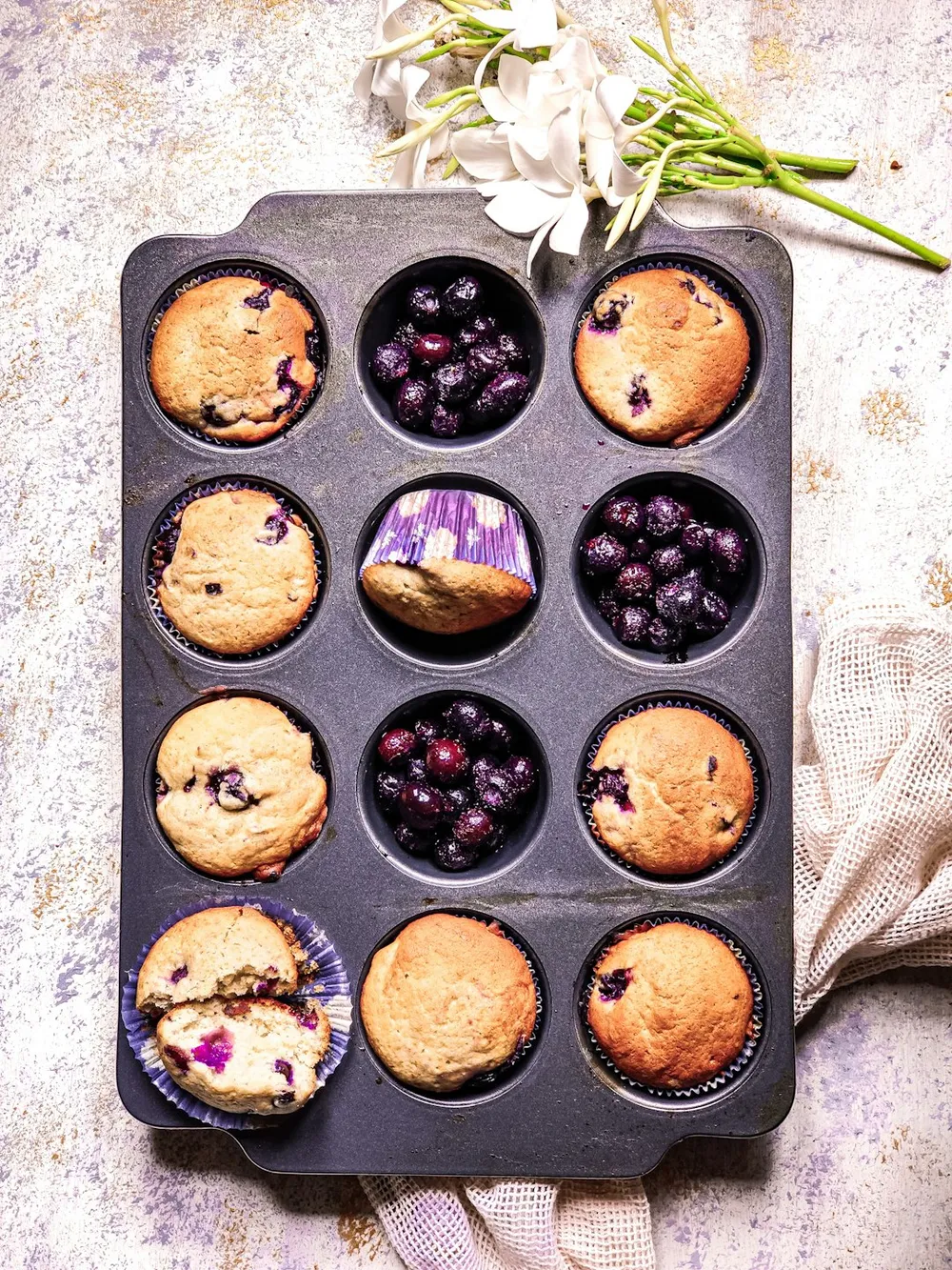 Healthy Blueberry Muffins